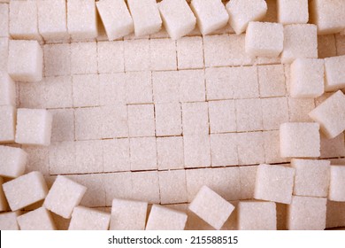 White Refined Sugar Background