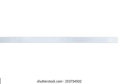 White Ribbon On White Background