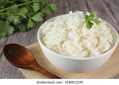 White Rice In Bowl, Food Concept