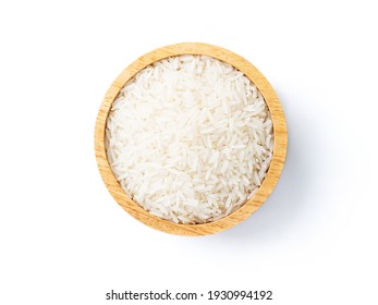 White Rice Isolated On White Background