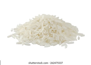white rice, natural long rice grain for background and texture - Shutterstock ID 262475537