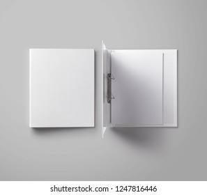 
					White Ring Binder Folder