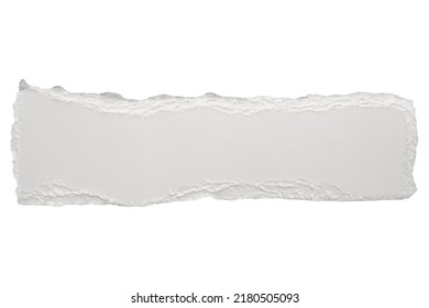 White ripped paper torn edges strips isolated on white background - Shutterstock ID 2180505093