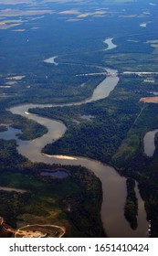 White River Devalls Arkansas Aerial View 