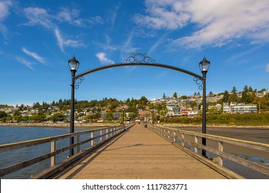 White Rock Pier in British Columbia Canada on a beautiful sunny day