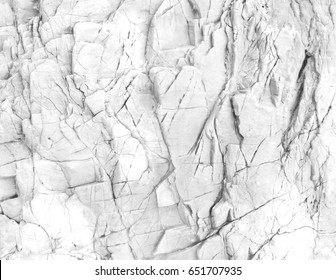 White Rock Wall. White Background Or Texture. 
