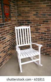 White Rocking Chair