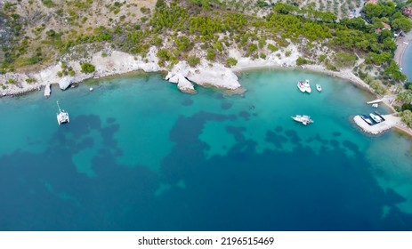 White Rocks Bay, Karaburun - İzmir - Turkey. Natural Cave In The Sea. Turkish Name; Beyaz Kayalar Koyu - Karaburun