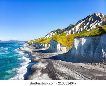 White rocks on Iturup Island, South Kuriles - Shutterstock ID 2138314049