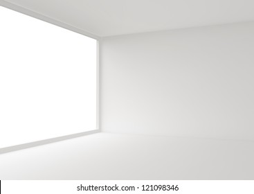 White Room With Big Window