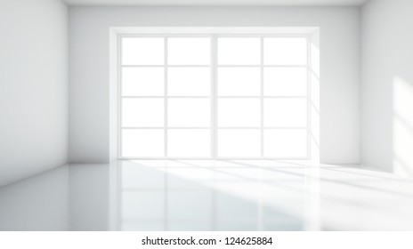 White Room With Big Window