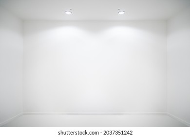 White Room with ceiling light from panel bulbs.
