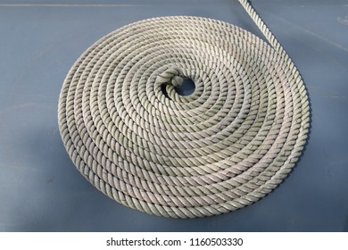 White Rope Coil From Above