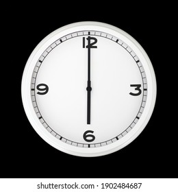 White Round Analog Wall Clock Isolated Stock Photo Shutterstock