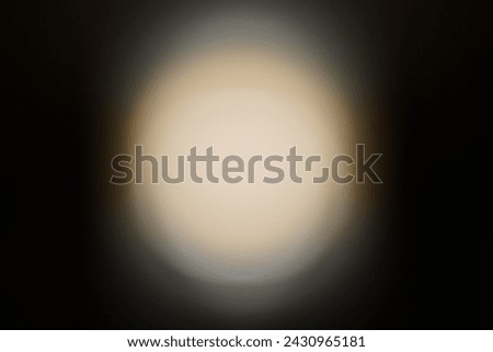 White Round Circle Light with Dark Background