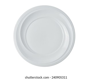 White round plate
