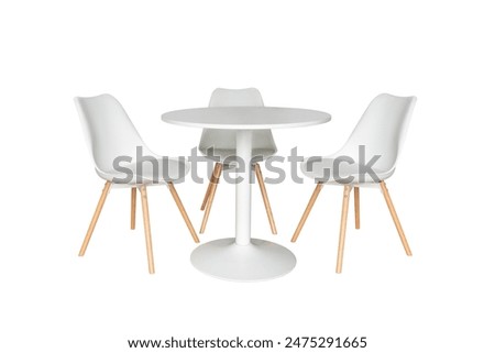 Similar – Image, Stock Photo white chair in the evening outdoors. Outdoor wedding concept in evening day closeup blur garden background