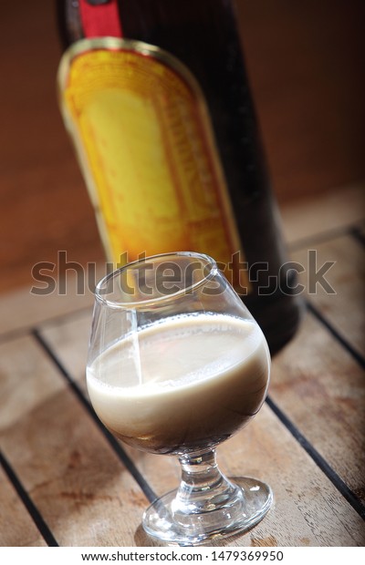 White Russian Cocktail Made Vodka Coffee Stock Photo Edit Now