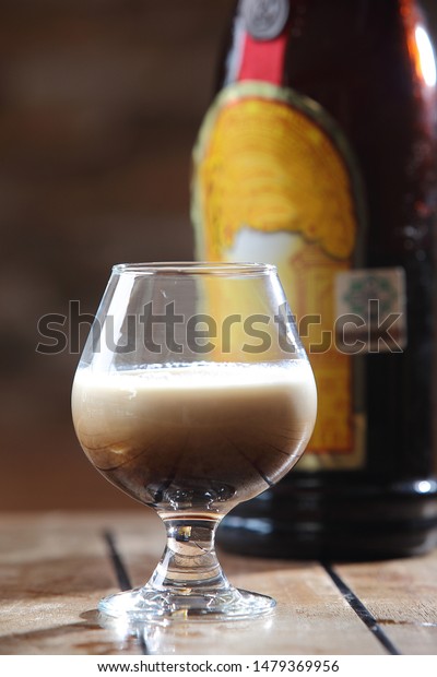White Russian Cocktail Made Vodka Coffee Stock Photo Edit Now