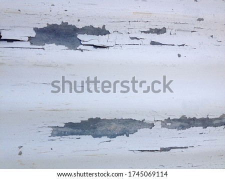 White rustic abstract design background chipped paint flaking corrogated metal sheet