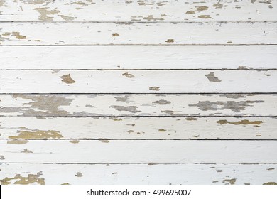 White Rustic Distressed Wood Wall Texture Background