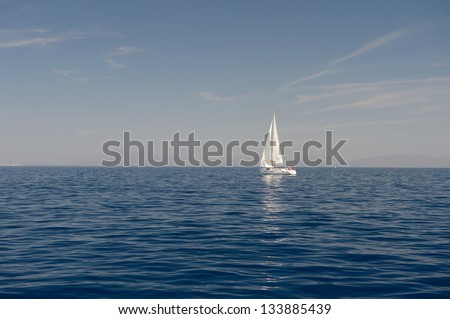 Similar – Image, Stock Photo sail away with me