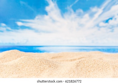 White Sand Beach Blue Sea Sky Stock Photo 621826772 | Shutterstock