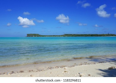 White Sand Beach, Coconut And Beautiful Gradient Of Blue Colors At Lekiny's Bay.
Ouvéa, Loyalty Islands, New Caledonia.