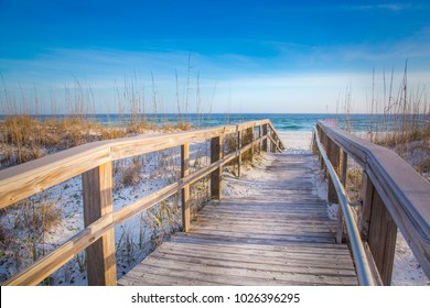 White Sand Beach Pensacola Boardwalk