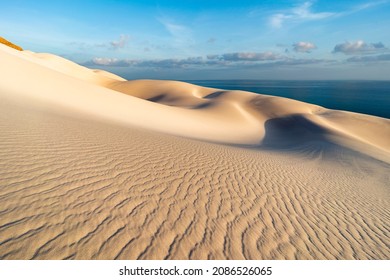 White Sand Dunes On Socotra Island
