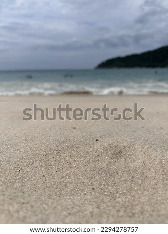 White sand on the beach in Phuket