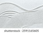 White sand pattern close up