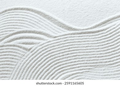 White sand pattern close up