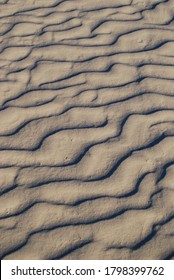 White Sand Ripple Marks And Sand Dunes