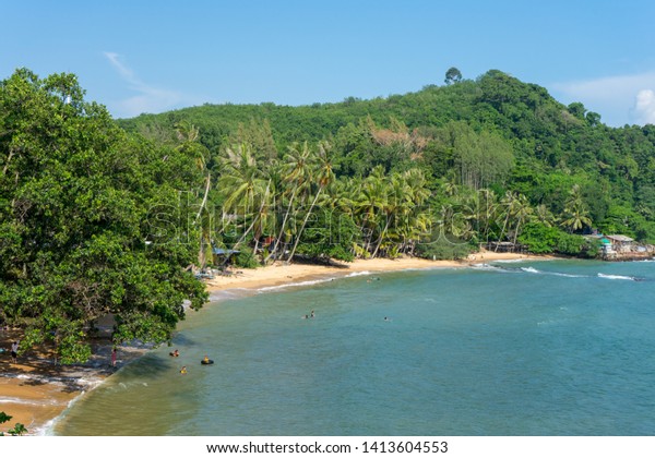 White Sandy Beach Sea Background Beach Stock Image Download Now