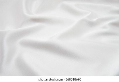 White Satin Fabric As Background