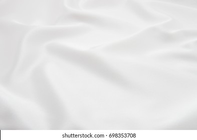 White Satin Fabric As Background