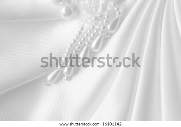 White Satin Pearls Abstract Background Stock Photo (Edit Now) 16101142