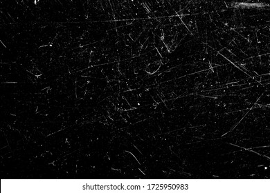 white scratches isolated on black background