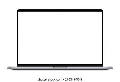 White Screen Big Laptop Wallpaper Stock Photo (Edit Now) 1763494049