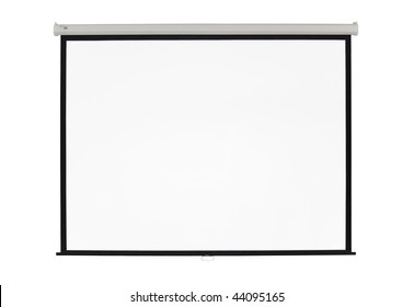 White Screen Projector Clean Background