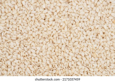 White Sesame Seeds ,texture Background.