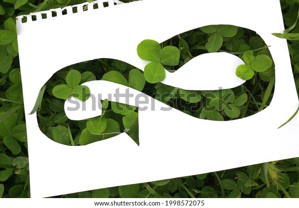 White Sheet Notepad Infinity Symbol Cut Stock Photo 1998572075 ...