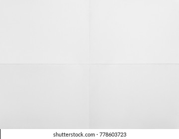 White Sheet Of Paper Folded