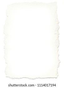 White Sheet Paper Torn Edges Along Stock Photo 1114017194 | Shutterstock