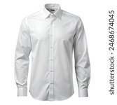 White shirt on isolate white background. Clipping path, White shirt 