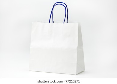 White Shopping Bag On White.