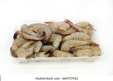 White Shrimp On White Isolated