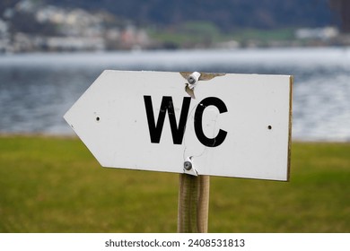 White signpost with German lettering 