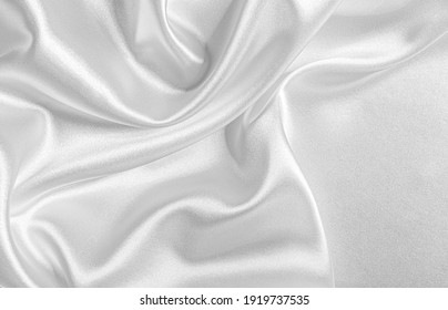 White silk fabric as an abstract background. - Shutterstock ID 1919737535